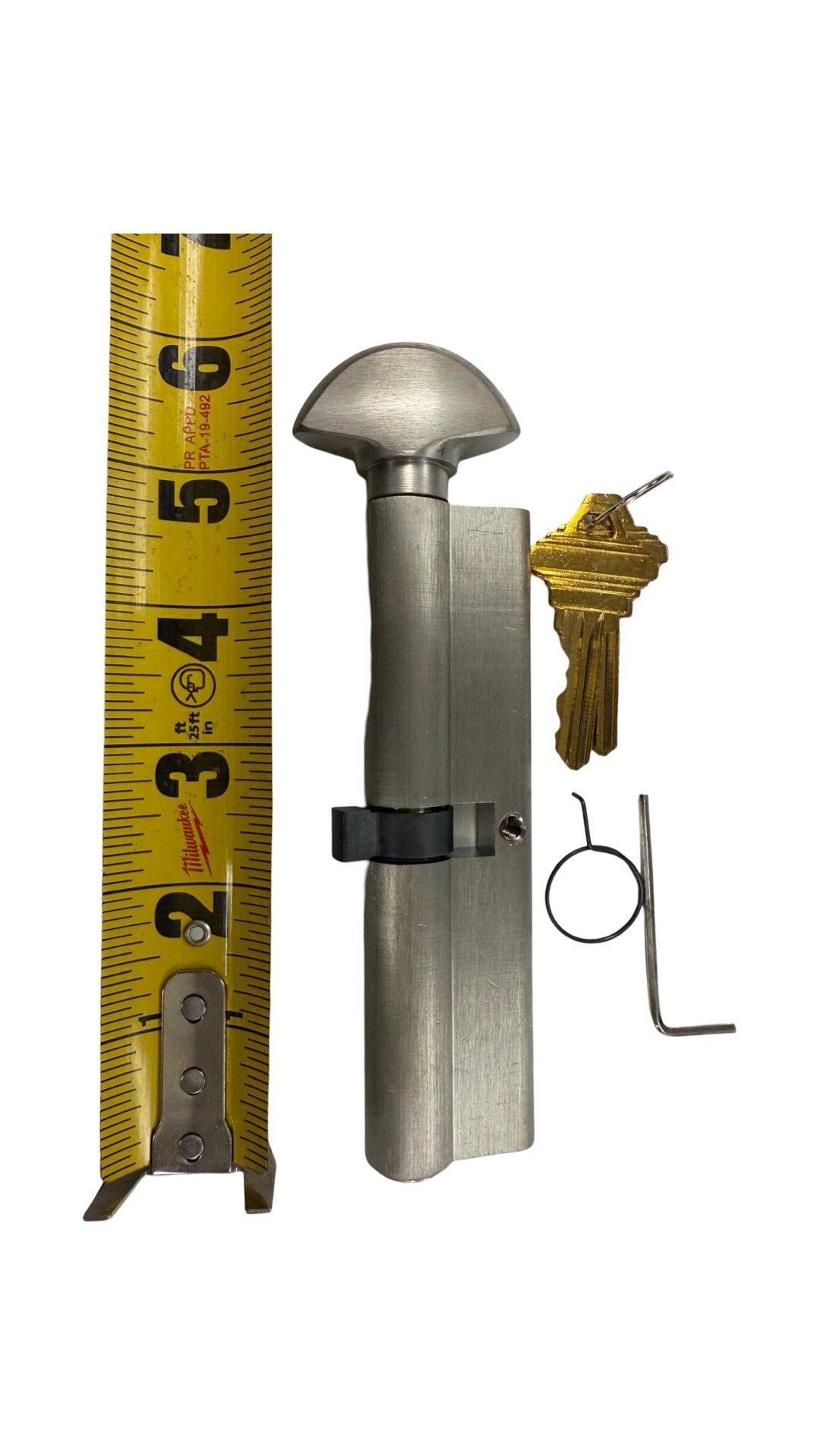 Hoppe 90 degree Euro Profile Cylinder for 4” thick Door 11677205