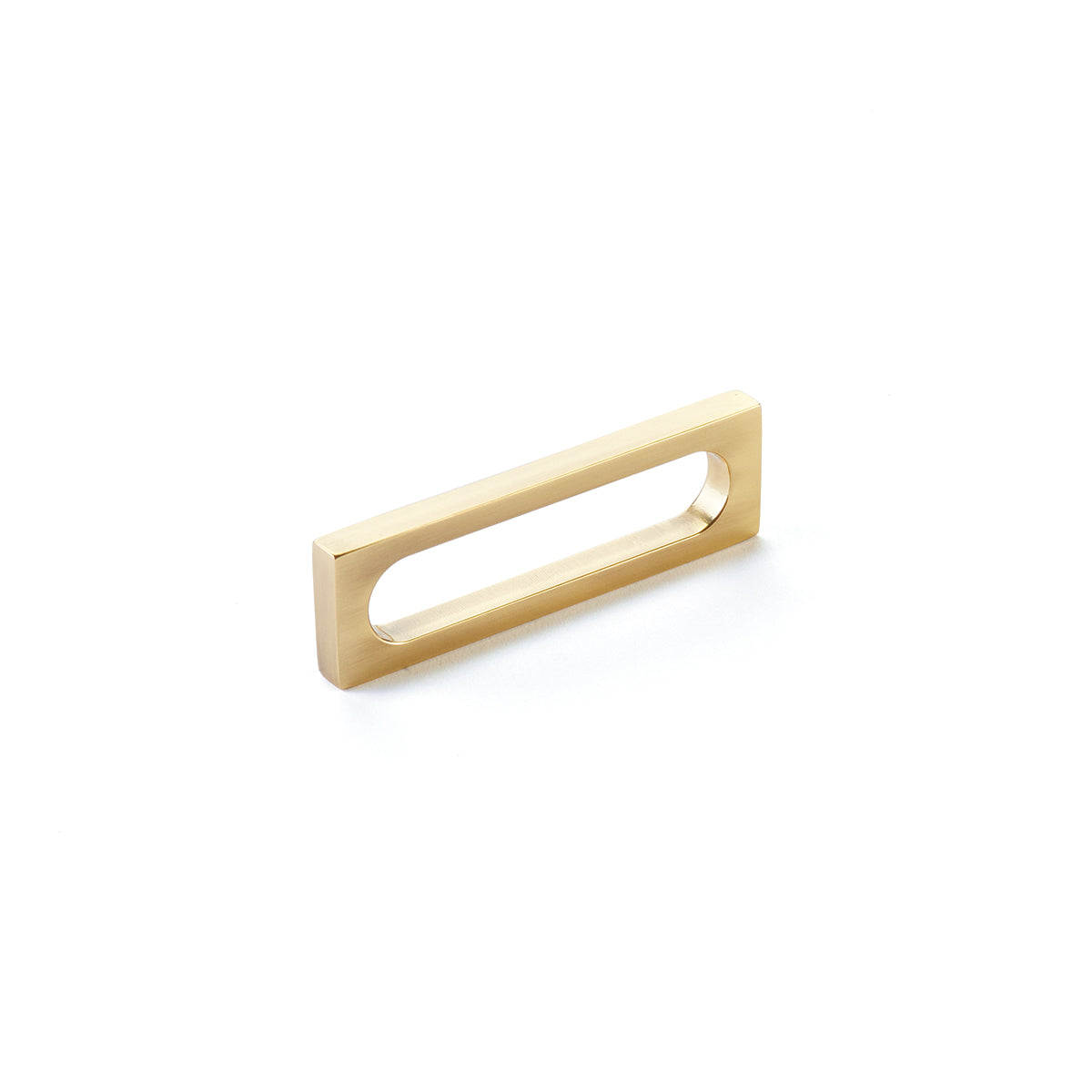 Schaub Cafe Cabinet Pull - Modern Oval Slot