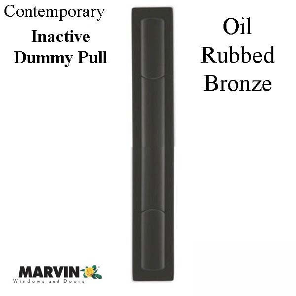 Marvin Contemporary Passive Handle, Ultimate Sliding French Door - Oil Rubbed Bronze PVD