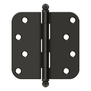 4" x 4" x 5/8" Radius Hinge, w/ Ball Tips