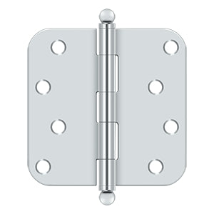 4" x 4" x 5/8" Radius Hinge, w/ Ball Tips