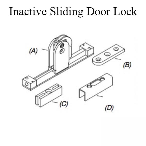 Marvin Inactive Panel, Sliding door lock, 2-3/8"