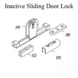 Marvin Inactive Panel, Sliding door lock, 2-3/8