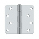 4" x 4" x 1/4" Radius Hinge, Ball Bearings, Residential