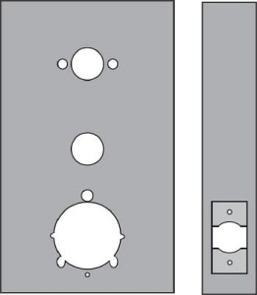 Keedex Weldable Gate box K-BXSIM For Alarm Lock and Dormakaba