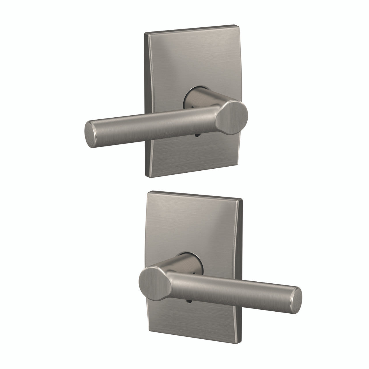 Schlage Residential FC172 - Broadway Lever Non Turning Double Dummy Pair - Century Rose