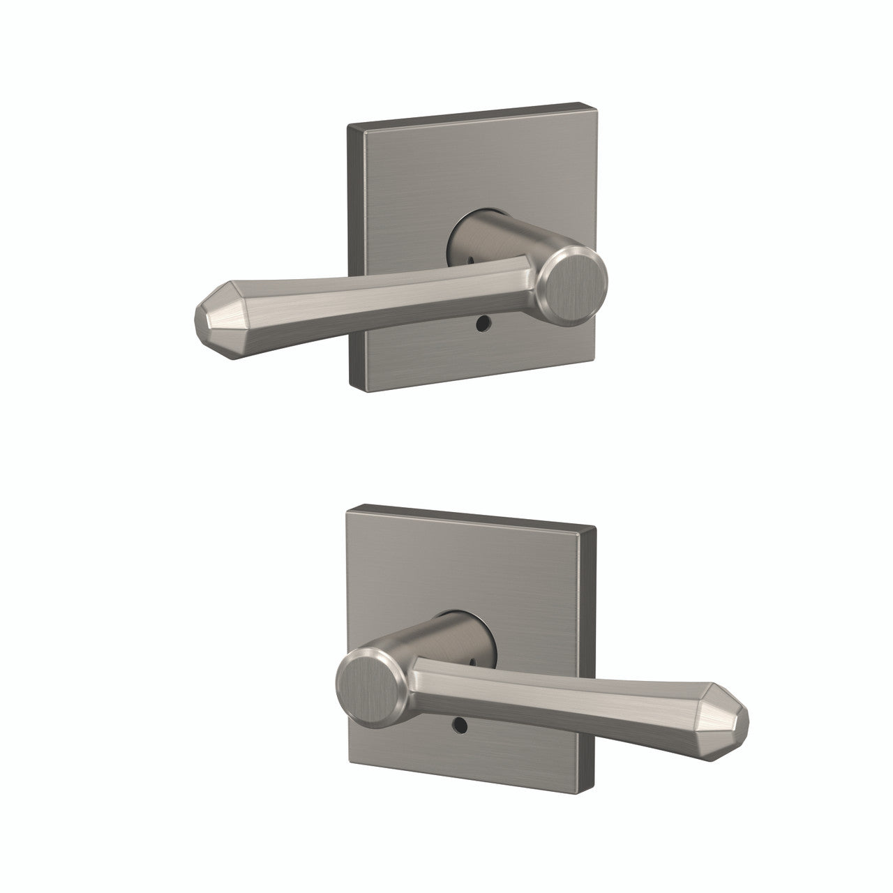 Schlage Residential FC172 - Dempsey Lever Non Turning Double Dummy Pair -  Collins Rose