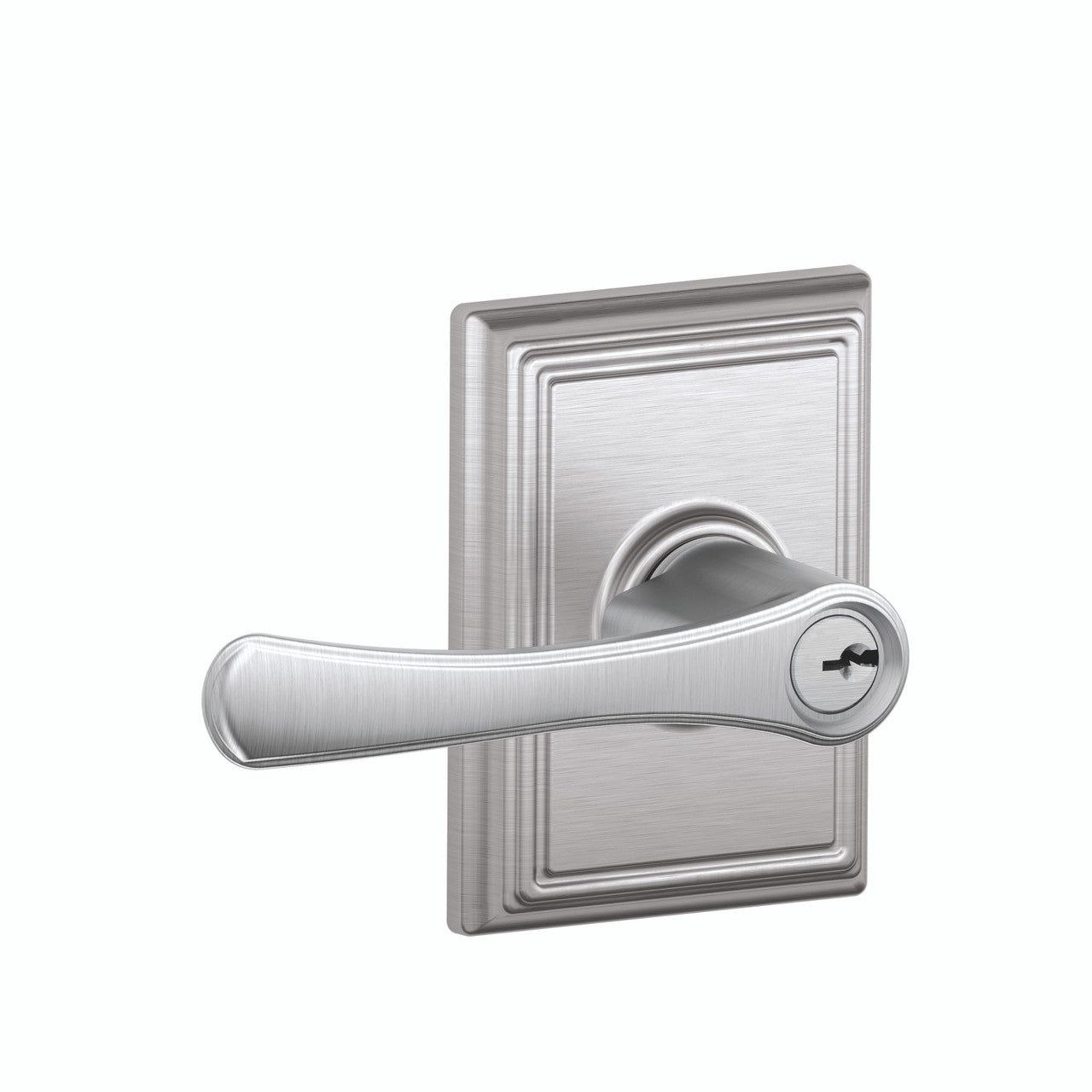 Schlage Residential F51A - Entry Lock - Avila Lever, C Keyway with 16211 Latch and 10063 Strike - Addison Rose