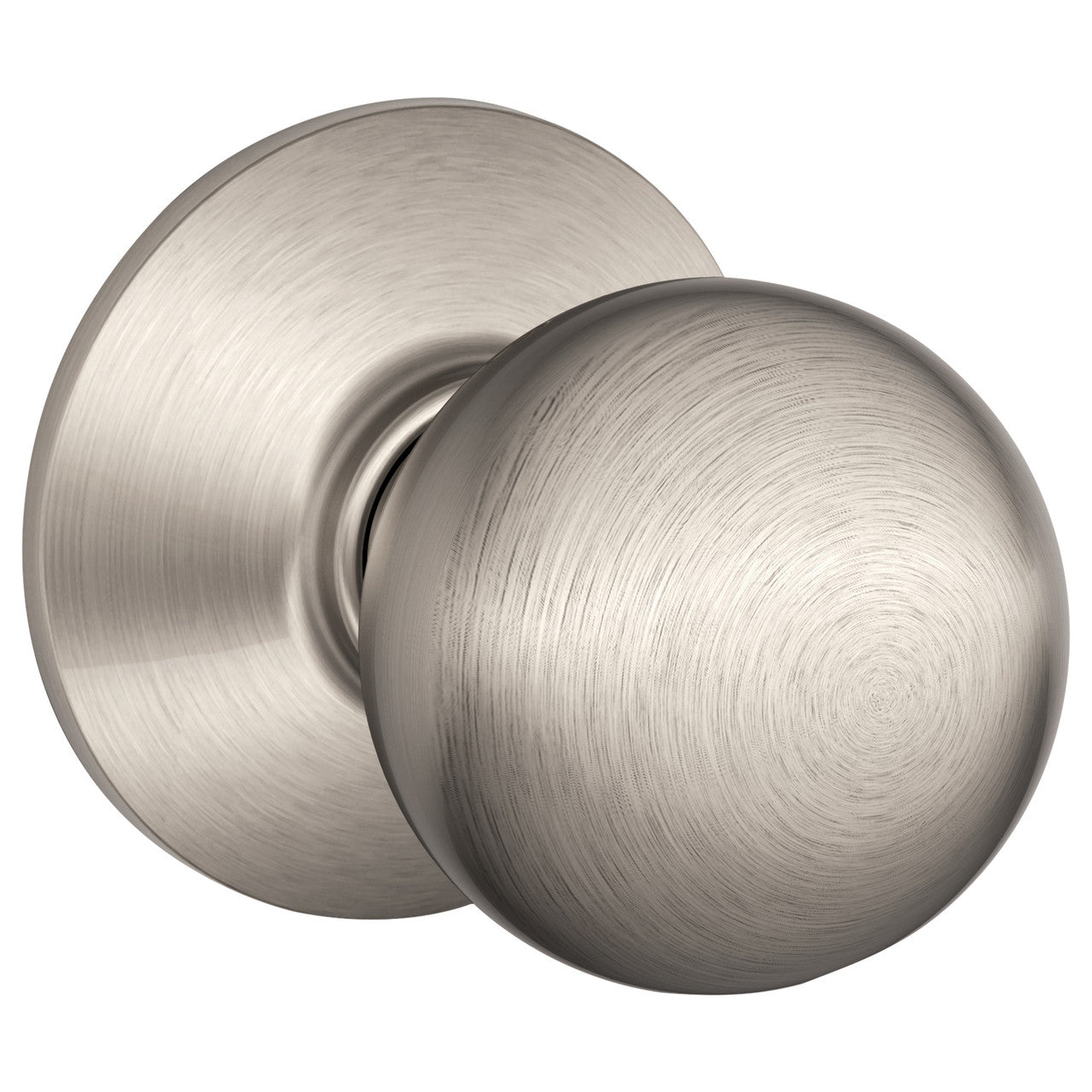 Schlage Residential F40 - Privacy Lock - Orbit Knob, 16080 Latch and 10027 Strike