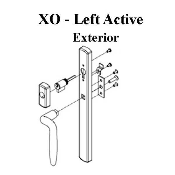 Marvin Integrity Northfield Primary Handle Set, Exterior - Stone White