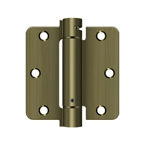3-1/2" x 3-1/2" x 1/4" Spring Hinge