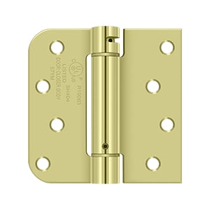 4" x 4" x 5/8" x SQ Spring Hinge, UL Listed