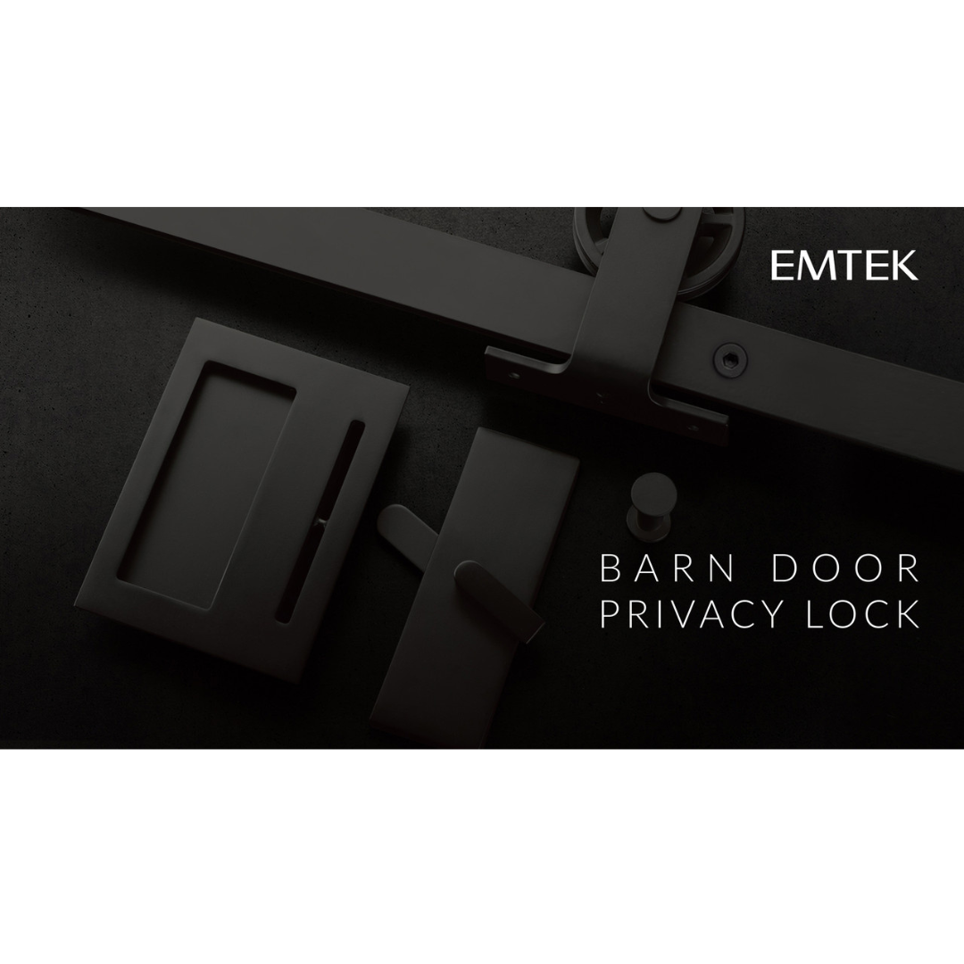 Emtek 222201 Modern Rectangular Barn Door Privacy Locks