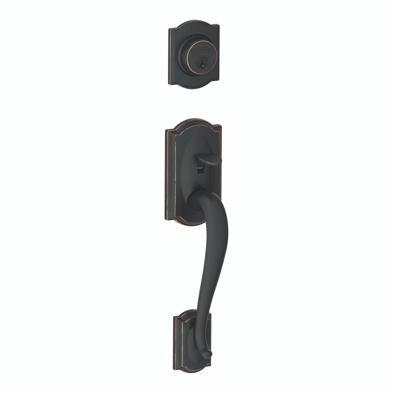 Schlage Residential FC58 - Custom Camelot Exterior Active Handleset Only with C Keyway