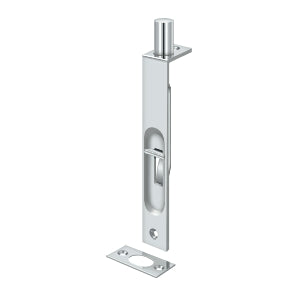 6" Flush Bolt, HD, Square