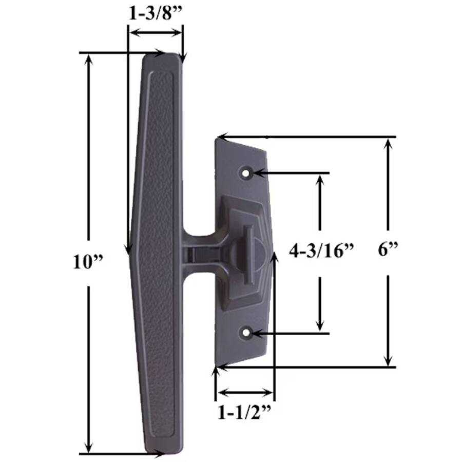 Marvin Truth Handle Set for Sliding Patio Doors Bronze