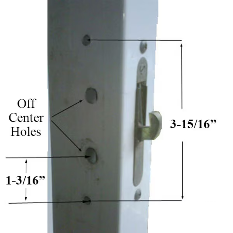 Legacy Handle Set for Sliding Glass Doors Keyed Offset Thumb-turn