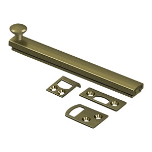 6" Surface Bolt, Concealed Screw, HD