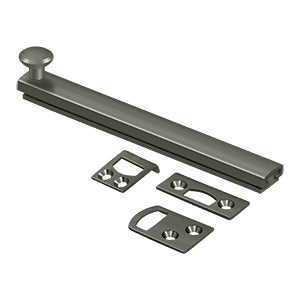6" Surface Bolt, Concealed Screw, HD