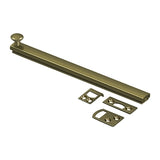 8" Surface Bolt, Concealed Screw, HD