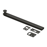 8" Surface Bolt, Concealed Screw, HD