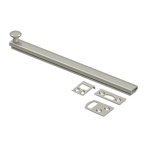 8" Surface Bolt, Concealed Screw, HD