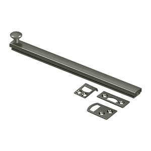 8" Surface Bolt, Concealed Screw, HD