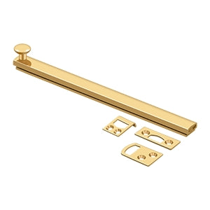 8" Surface Bolt, Concealed Screw, HD