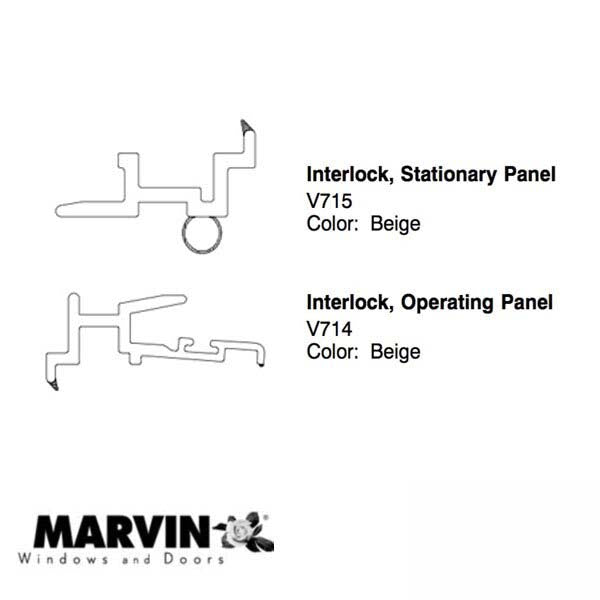 V715 Interlock, Stationary Panel, Cut to Size - Beige