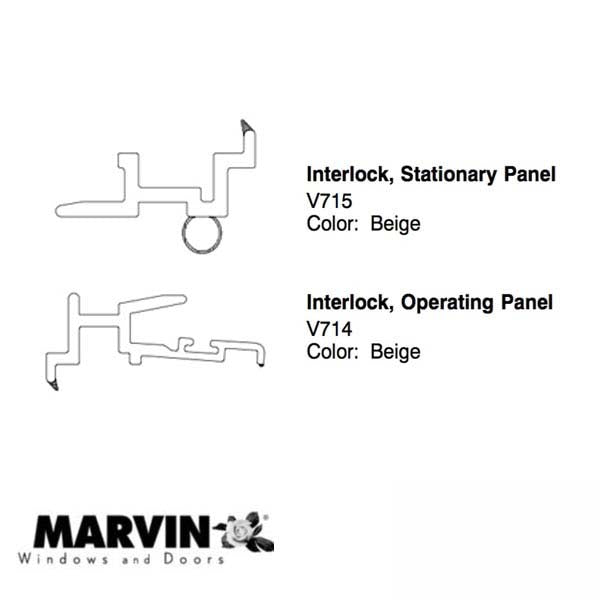 V714 Interlock, Operating Panel, Cut to size - Beige