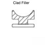 Marvin Single & Double Hung Clad Filler Weatherstrip V196 - Black