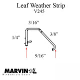 Marvin Single & E-Z Tilt Double Hung, Tilt Pac Weatherstrip V245 - White