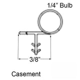 Marvin Casement Window, Bulb Weather strip , Jamb & Sill - 84 inch - Beige