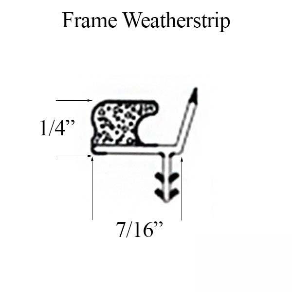 Marvin Casement Window, Foam Weather strip. 72" - Beige