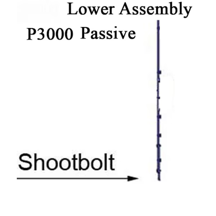 Amesbury P3000 Passive Lower Shootbolt Gear with Rhino Hook Receptacle