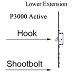 Amesbury P3000 Active Lower Extension Rhino Hook