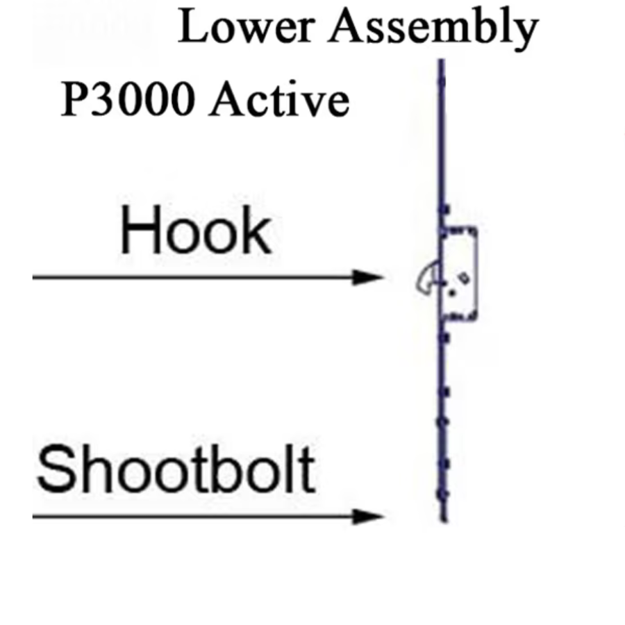 Amesbury P3000 Active Rhino Hook and Lower Shootbolt Gear