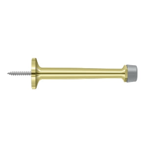 4" Baseboard Door Bumper, Solid Brass