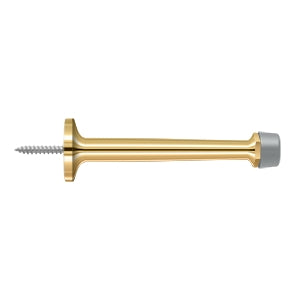4" Baseboard Door Bumper, Solid Brass