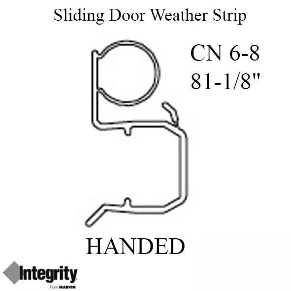 Integrity, CN 6-8 Parting Stop Weather Strip 81-1/8" *** Discontinued *** Replaced with V2396.