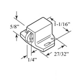 Swinging Shower Door Catch Nylon
