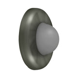 Wall Mount Convex Flush Bumper, 2-1/2" Diam.
