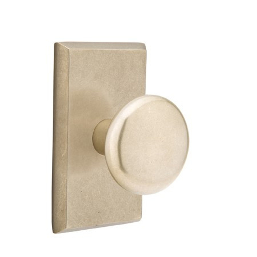 Emtek 7054 SANDCAST BRONZE - KNOBSETS With #3 Rosette Dummy, Pair