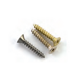 Emtek 100PK-12FHWS13 Replacement Hinge Screws, Flat Head Wood Screws - Steel #12 x 1-1/4 (Pack Qty 100)