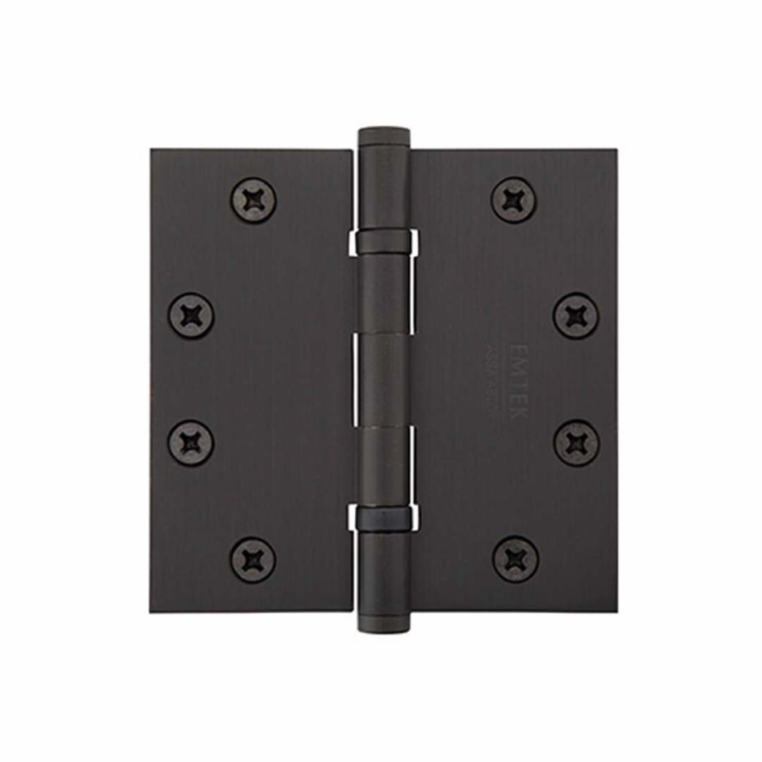 Emtek 96225 Heavy Duty Hinges (Pair), 4-1/2" x 4-1/2" with 1/4" Radius Corners