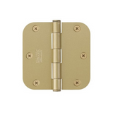Emtek 92033 Heavy Duty Plain Bearing Hinges (Pair), 3-1/2" x 3-1/2" with 5/8" Radius Corners, Plated Steel