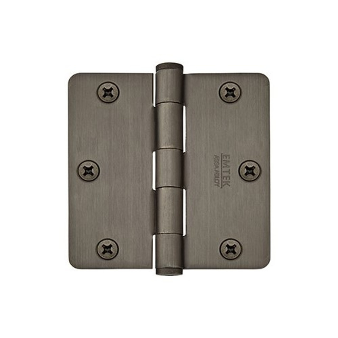 Emtek 96123 Residential Duty Hinges (Pair), 3-1/2" x 3-1/2" with 1/4" Radius Corners
