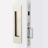 Emtek 2156 Narrow Modern Rectangular Pocket Door Mortise Lock (2" x 7-1/4") - Dummy