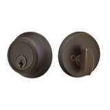 Emtek 8450 Regular Sandcast Bronze Deadbolt - Single Cylinder