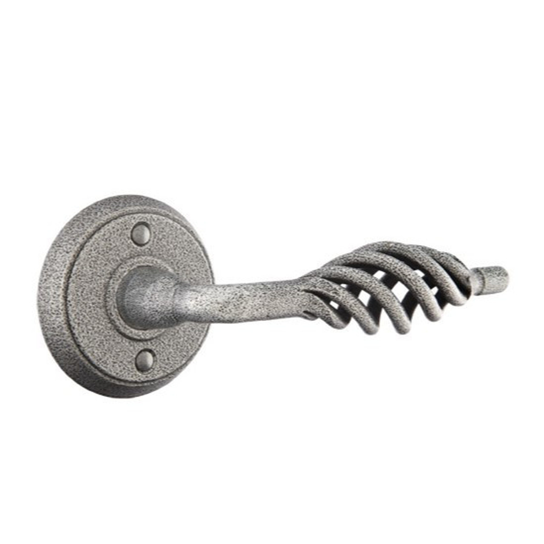 Emtek 7102 WROUGHT STEEL - LEVERSETS With #2 Rosette Passage Set